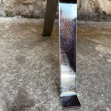 Vintage 1970s ceramic tile coffee table with chrome legs.