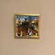 Swedish oil on panel “Folk fran V” by Unknown Artist, Vintage & Framed 27×26cm