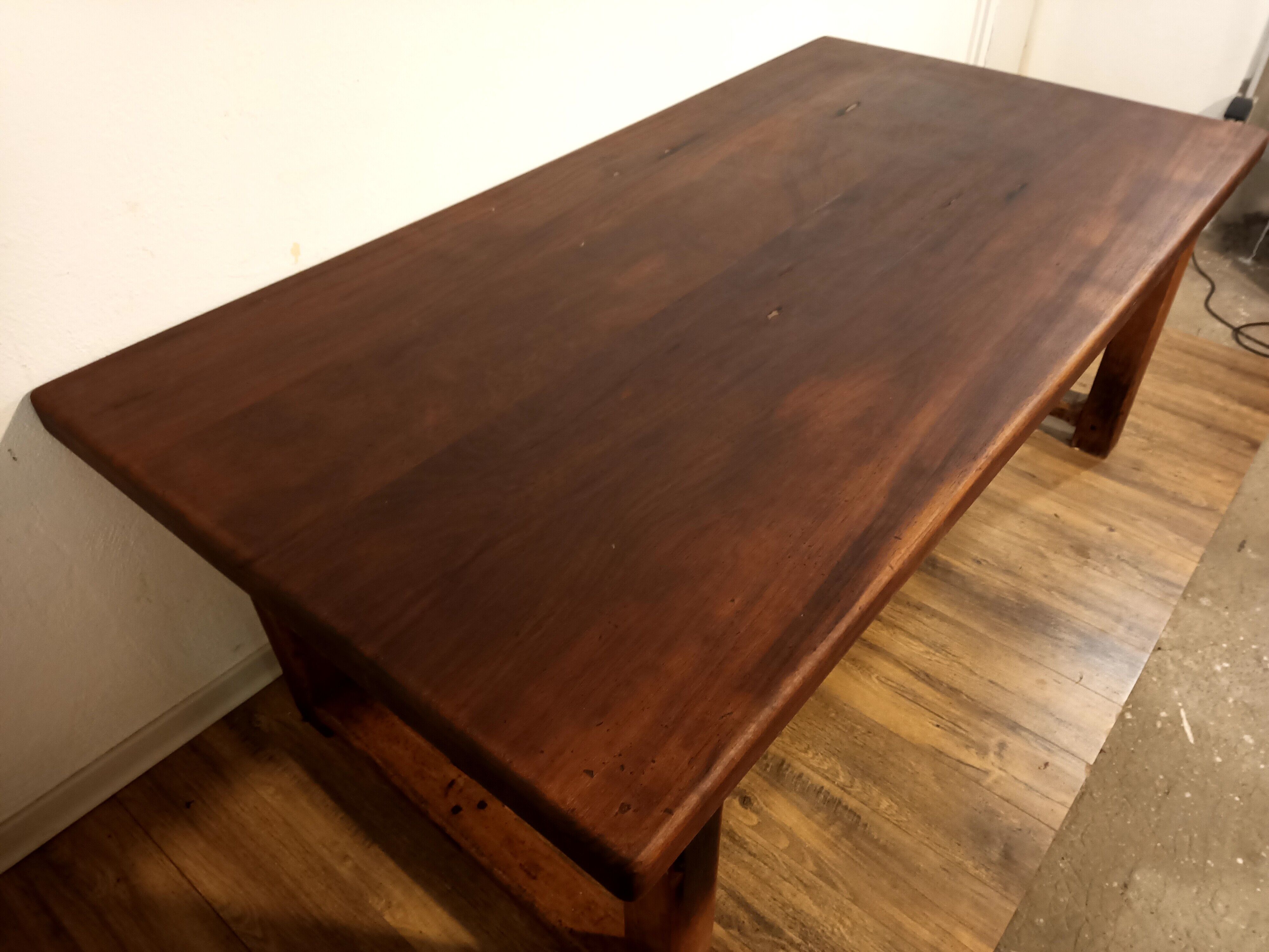 Vintage solid oak farmhouse table