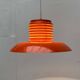 Mid-Century Modern German Space Age Orange Pendant Lamp, 1960s