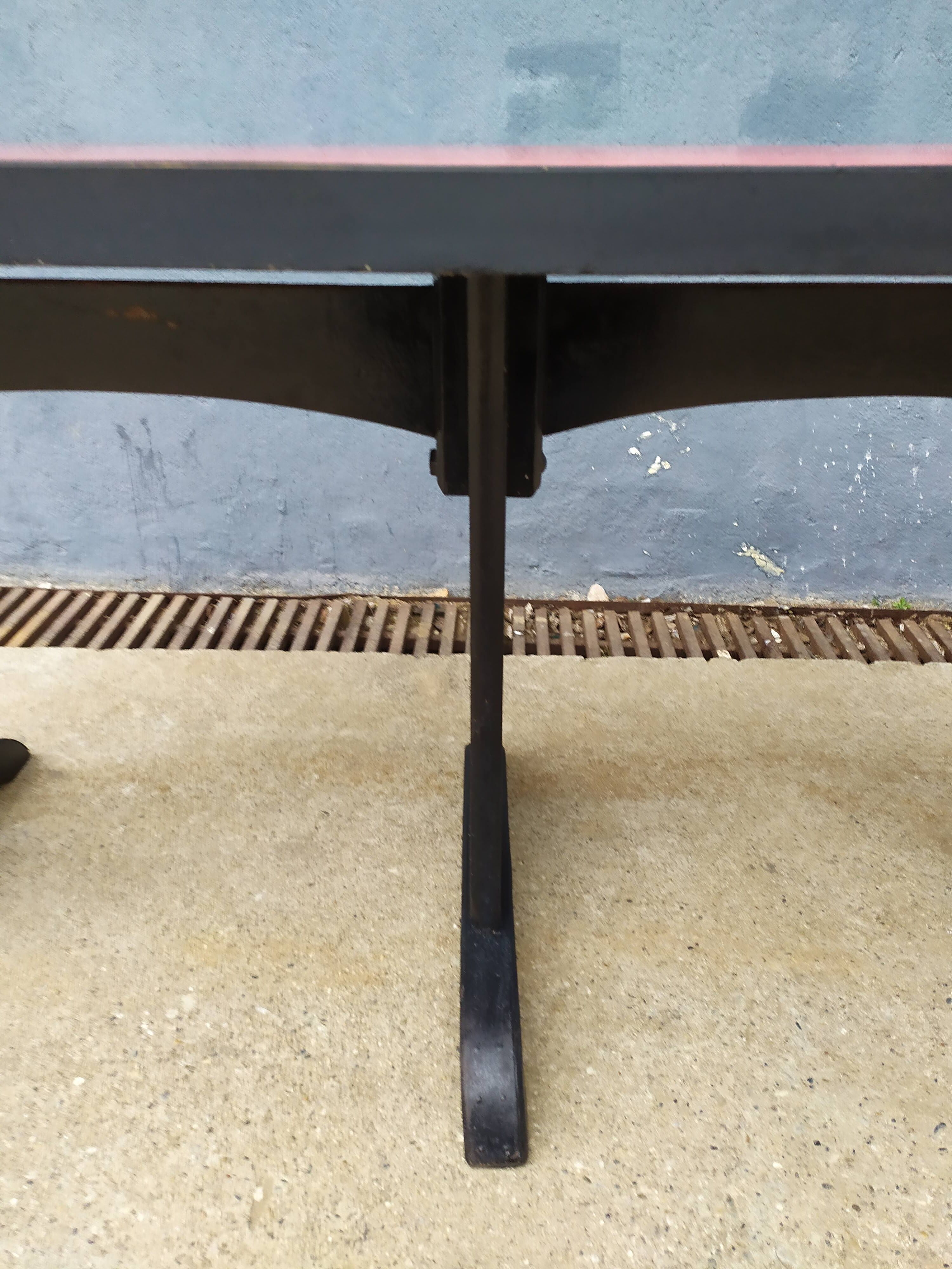 Red formica vintage bistro table