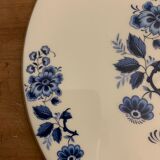Limoges blue and white porcelain platter