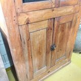 Breton display cabinet in pitch pine
