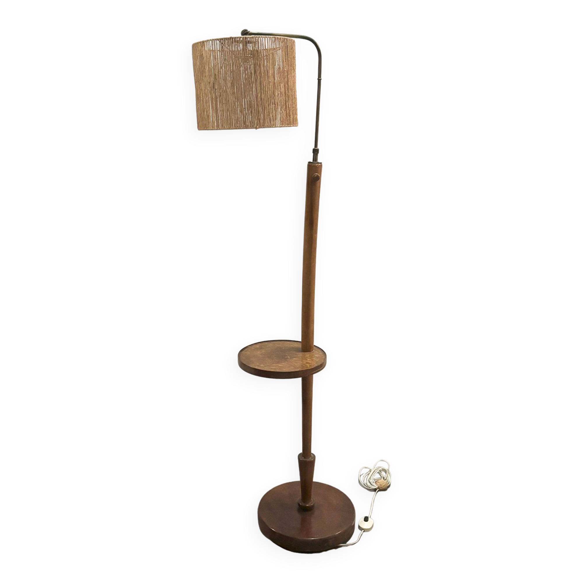 Art deco rope floor lamp