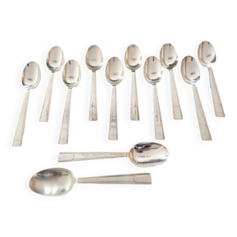 Christofle - Set of 12 Gabon table spoons - Design Christian Fjerdingstad