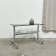 Vintage chrome and tinted glass dessert trolley