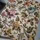 Vintage Lafuma folding chair in metal and floral pattern fabric