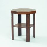 Art Deco Amsterdam School Sidetable in Oak and Ebony attributed t Napoleon