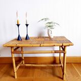 Split bamboo coffee table, 1960s