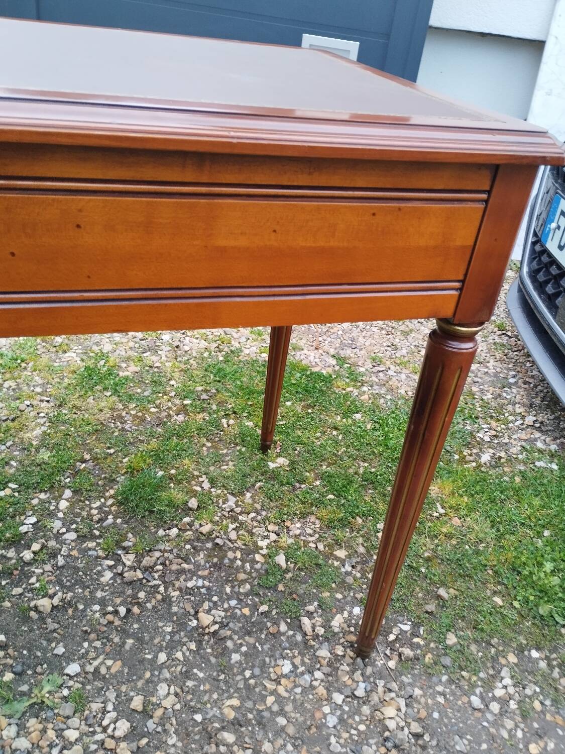 Bureau plat ancien style louis xvi