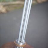 Art deco floor lamp, art deco floor lamp, wood and aluminum lamp, interior decoration