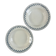 Iron earth set of 2 deep plates LG Bareaux