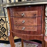 Pair of Louis XV marquetry bedside tables