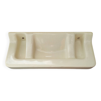 Porcelain wall soap dish