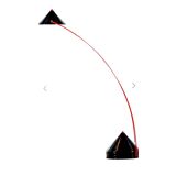 Lampe design massive française vintage des années 1980 : style Memphis