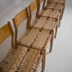 Set of 6 GESSEF chairs published by Consorzio Sedie Friuli, Italy, 1970s.