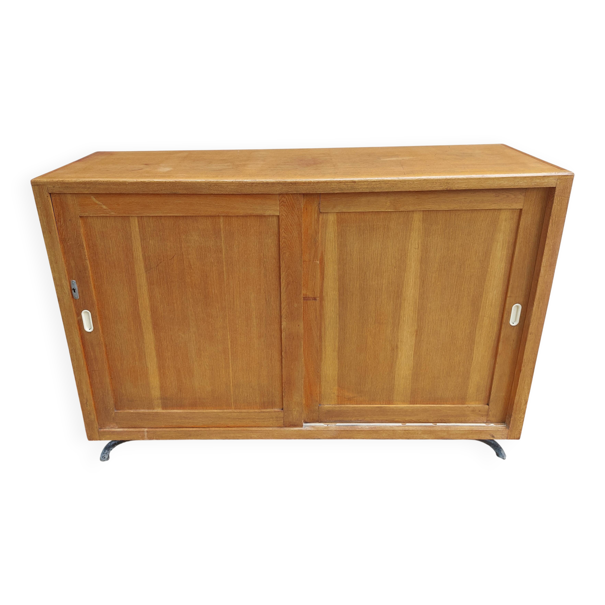Sideboard, sliding doors, 1970s vintage