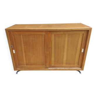 Buffet enfilade, portes coulissantes, vintage années 70