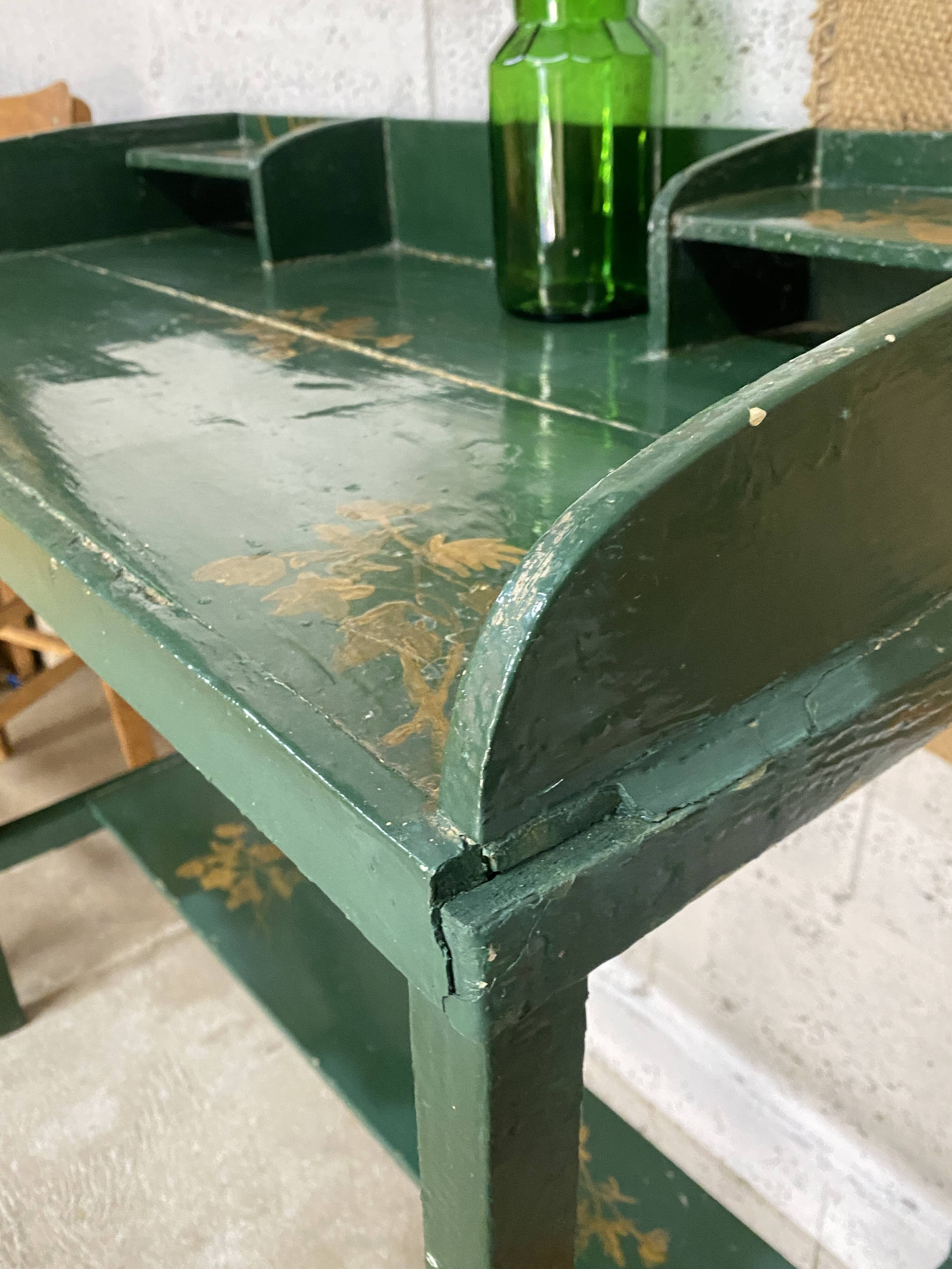 Patinated hairdresser's cabinet