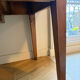 Old farmhouse table in solid oak with a drawer.