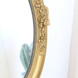 Mirror stucco, oval, gilded 48x59cm