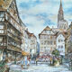 Watercolor of Strasbourg