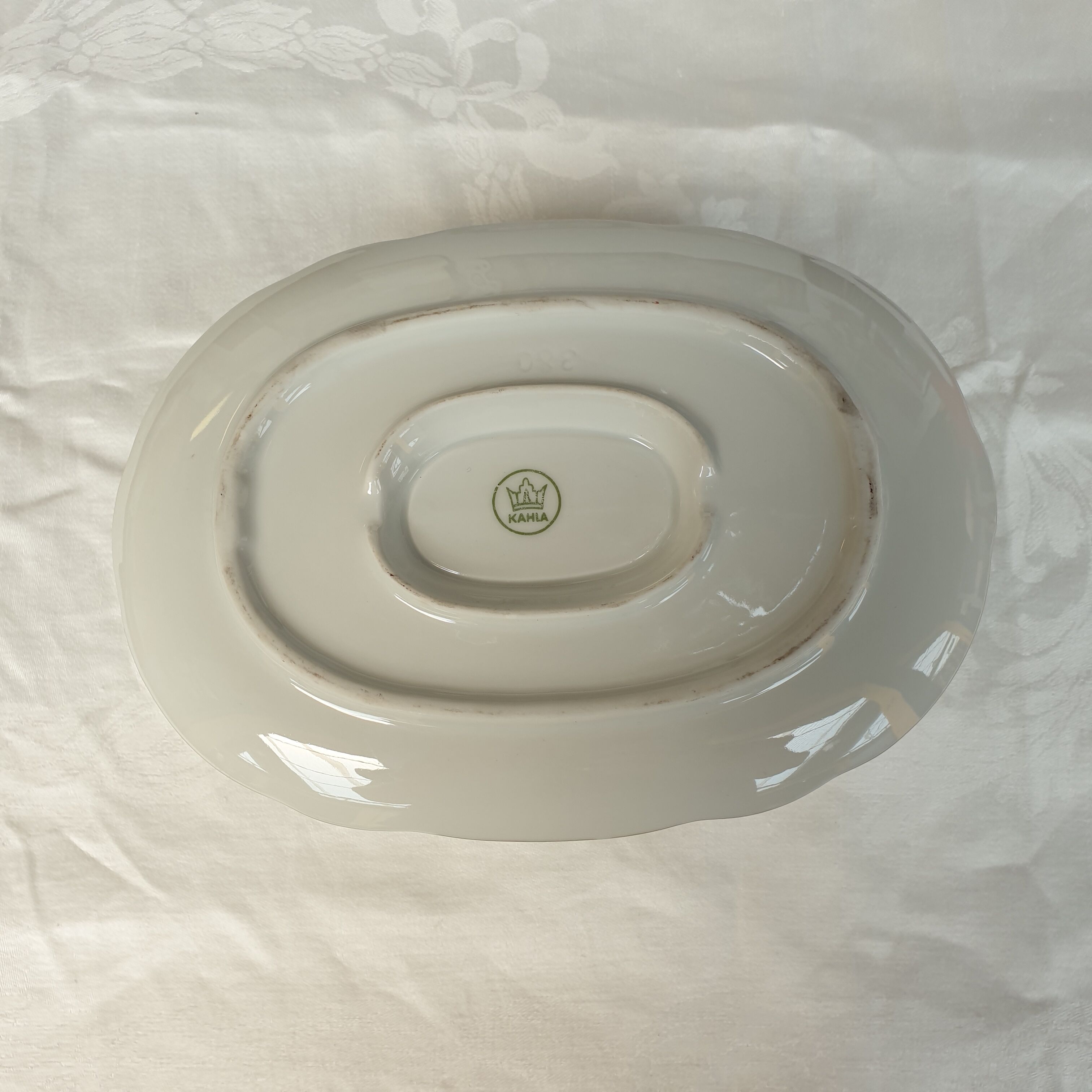 Saucière porcelaine blanche début XXème