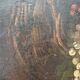 Hst painting still life basket of overturned fruit 19th - 20th century