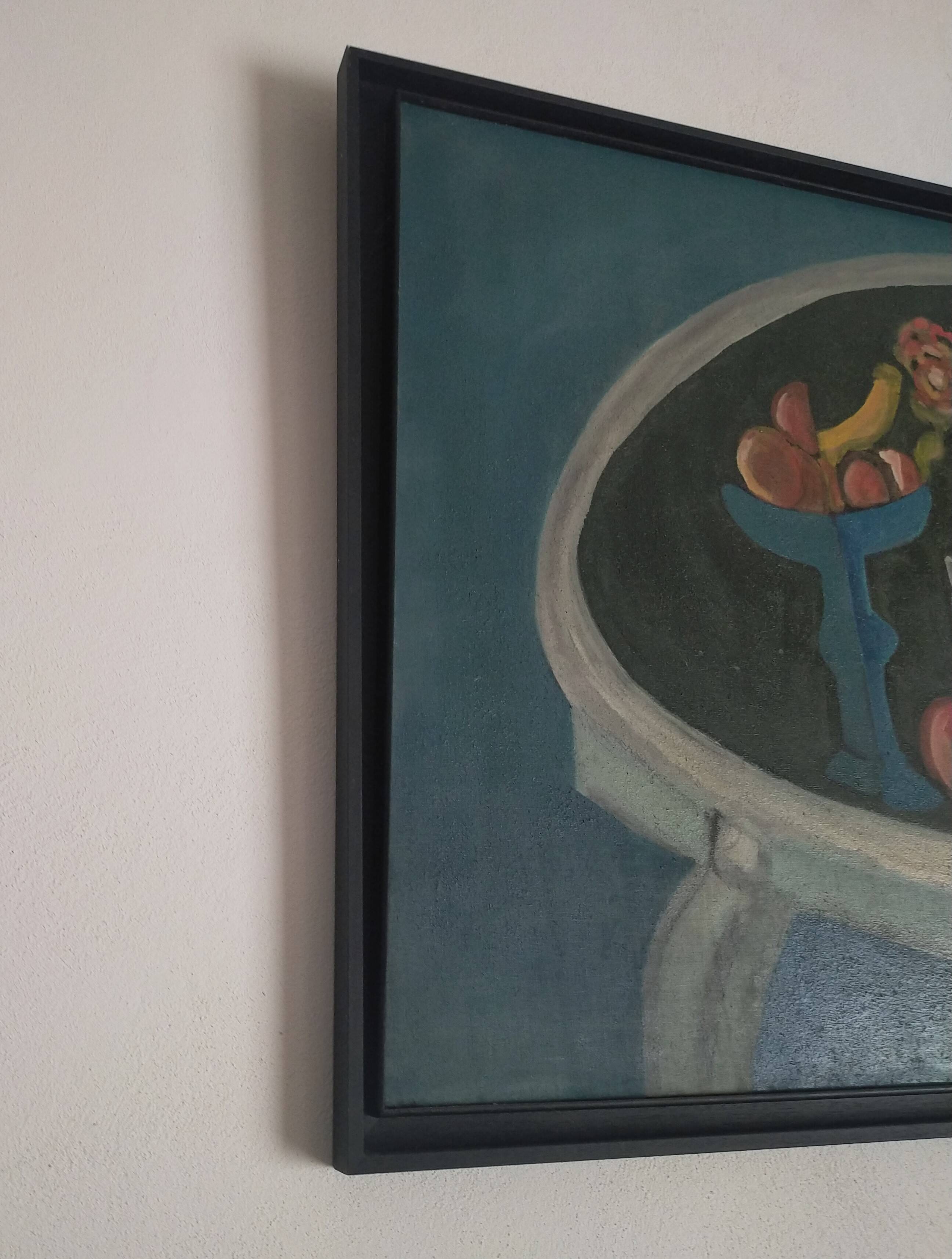 Christian Duriaud (1944) Large oil painting on canvas Still life with roses 69