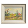 Ancient landscape painting – Oil on canvas framed – Mill and house of cam