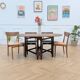 Vintage folding table in teak