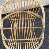 Vintage rattan armchair, 1960
