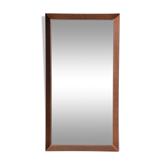 Vintage Design Large Wall Mirror In Copper Frame By Glas & Tra,Sweden 1960s  70x130cm