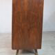 German walnut veneer shoe cabinet, 1960boi