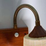 Vintage teak wall lamp for bedside, wall lamp Sweden 1960s