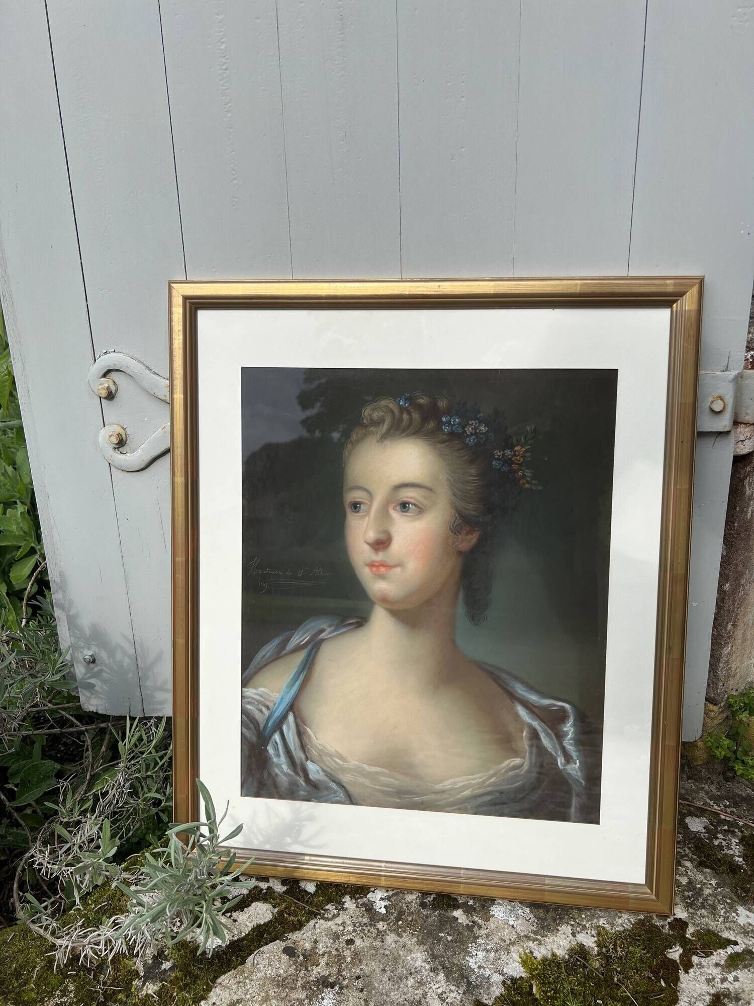 Portrait de femme au pastel, Hortense de Saint Albin 1849