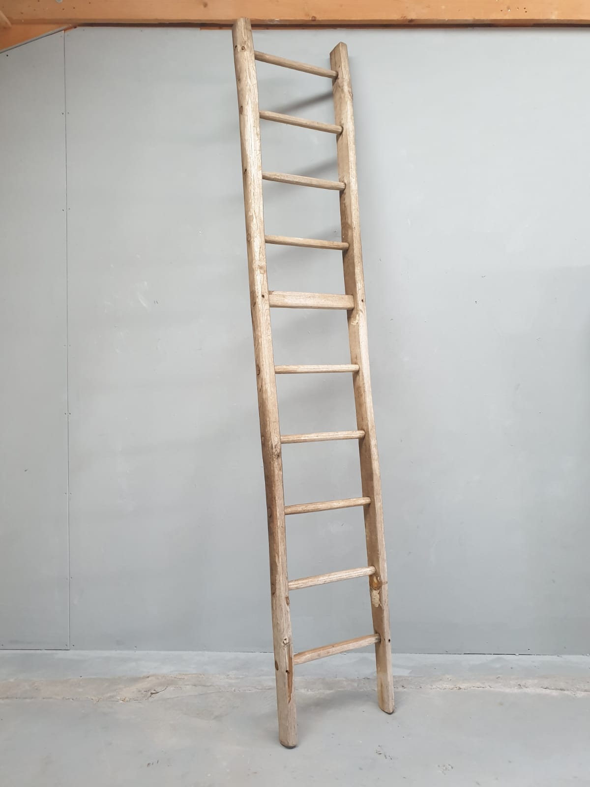 Antique oak ladder