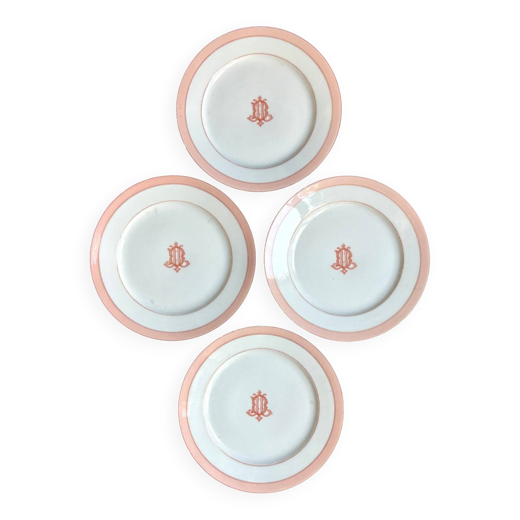 Garden Meadow Lot de 4 assiettes à dessert en porcelaine