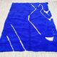 Handwoven Berber rug, traditionally handmade, 1.4/2.6 m.