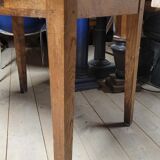 Old rustic bistro table in old solid oak -1m