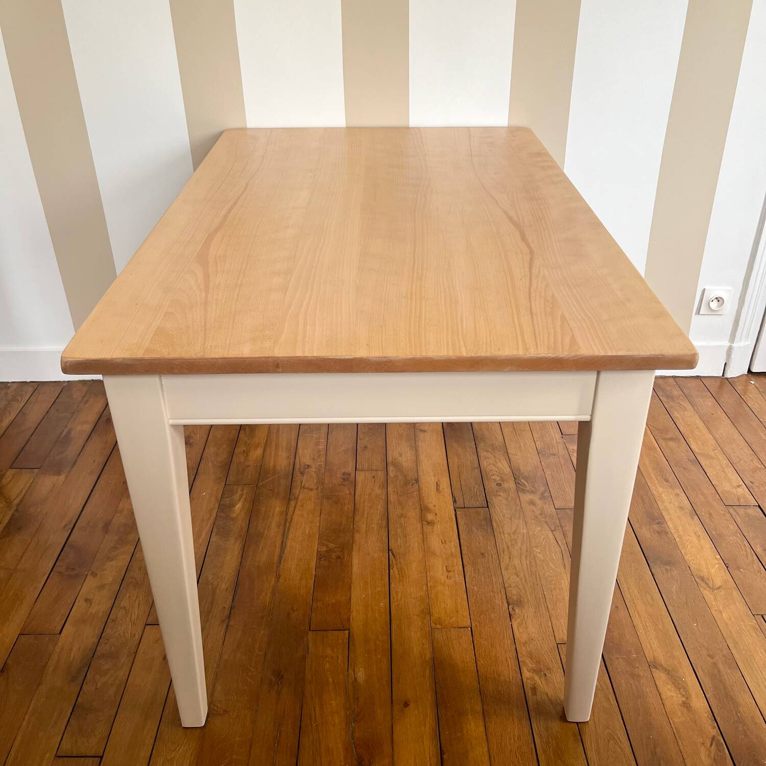 Solid wood dining table