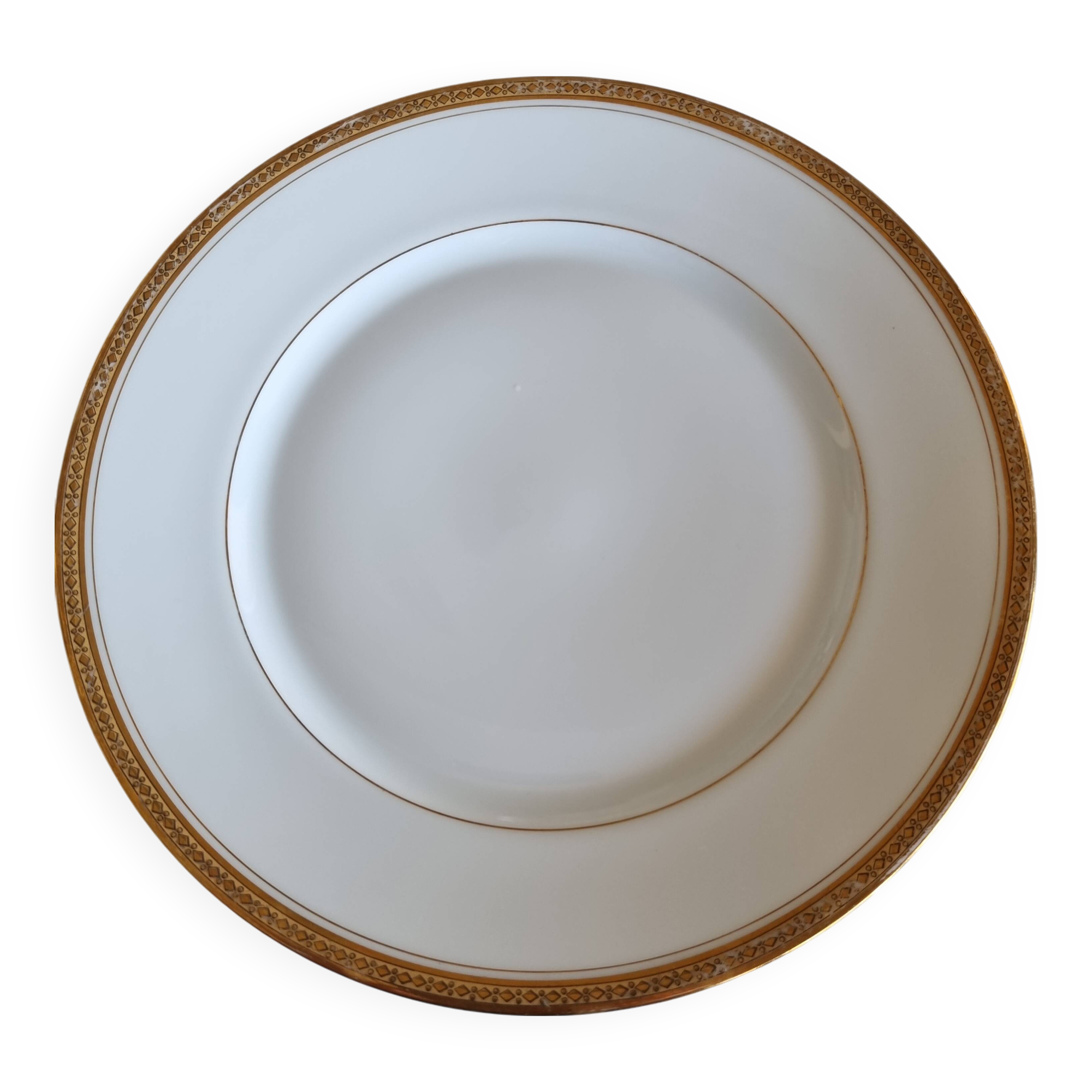 Assiette à dessert à liseré