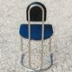 Set of 4 Bauhaus tubular steel chairs with wooden seats.