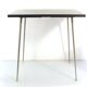 1960s Modernist Side Table in Charcoal Grey Formica