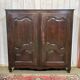 Louis XV style low cabinet in walnut, 19th century