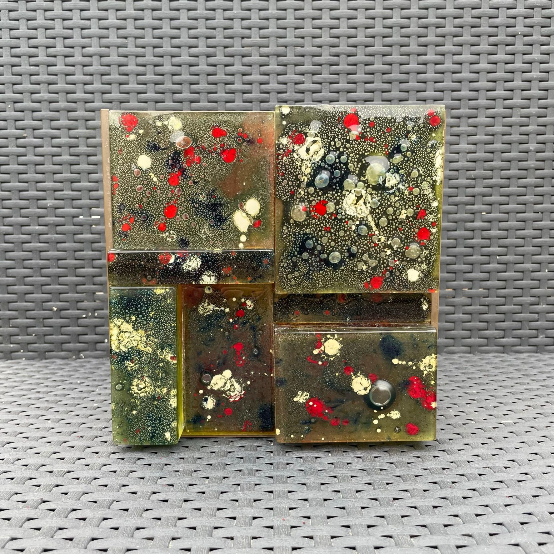 Glass wall lamp by Willem Van Oyen for RAAK Amsterdam, 1960