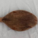 Butter mold and wooden spoon