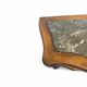 serpentine nightstands in walnut Art Deco