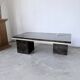 "Rizzo" lacquered and brass coffee-bar table from the 1970s.