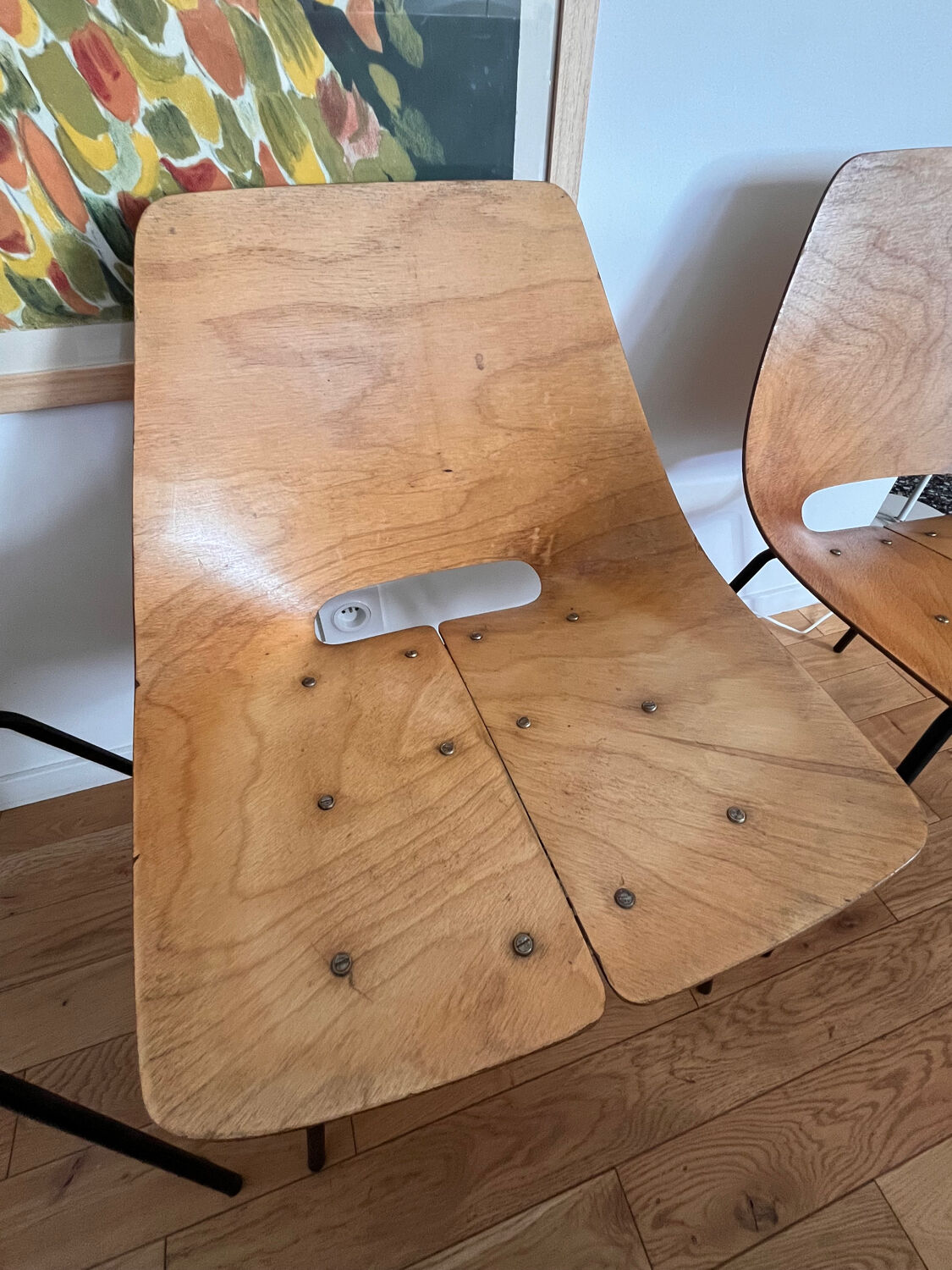 Barrel Chairs Pierre Guariche ARP Steiner x4